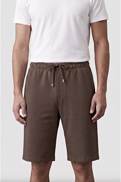 UNIQVIBE Organic Cotton Brown Men's Shorts