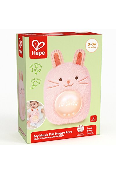 Hape Jucarie interactiva, Hape, Lampa de somn muzicala de plus, Iepure, 23 x ...