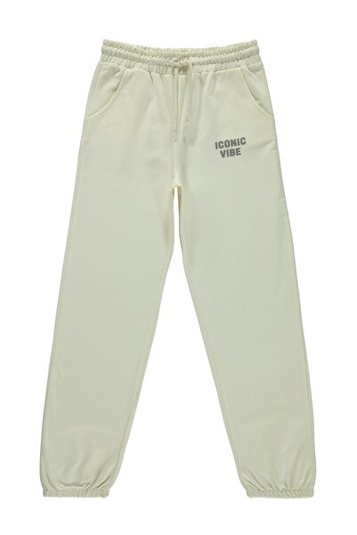 Civil Girls Basic 10-13 Years Old Sweatpants - Ecru