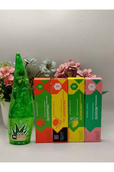 ESAPHARMA "مجموعة جل الصبار وكريمات التفتيح الرباعية من إيسا فارما" 5قطع