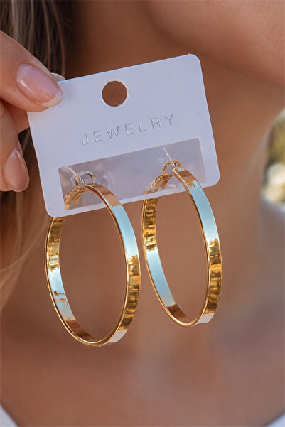 TAKIPORT Gold Color Big Size Hoop Women's Earrings