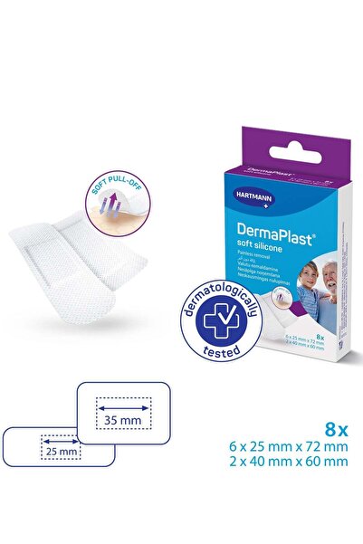 DermaPlast SOFT SILICONE 8 plasters/pack