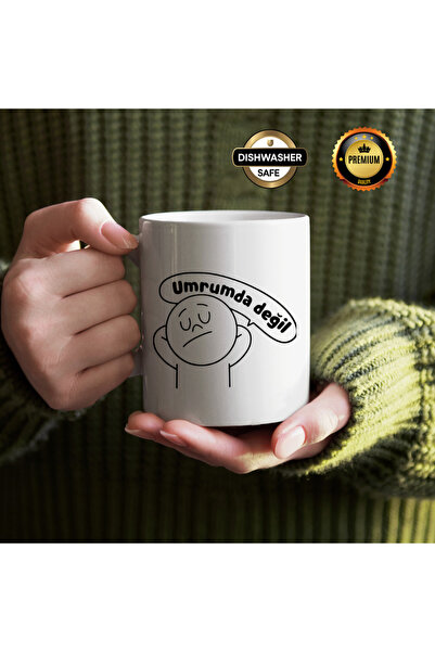 Sözlü Yazılı Premium Porselen Kupa Bardak