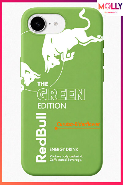 Molly iPhone 16E İçin Fıstık Yeşili The Green Edition Desenli İçi Kadife Sili...