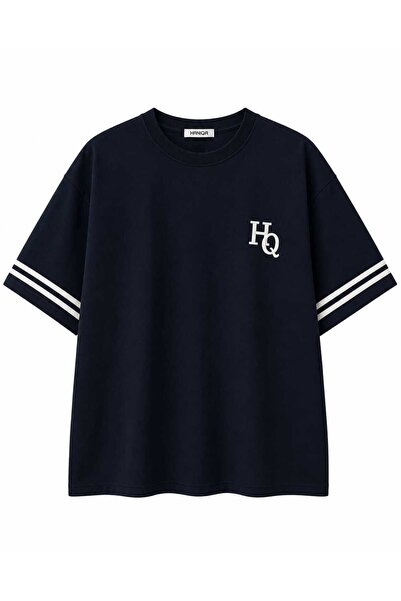 HANIQA Modern line detailed t-shirt