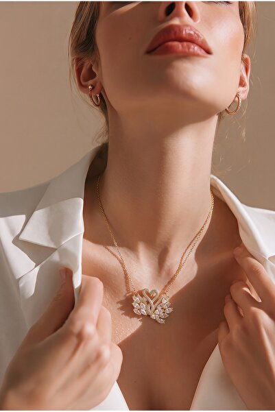 Vera Steel Jewelry Kuğu kolye