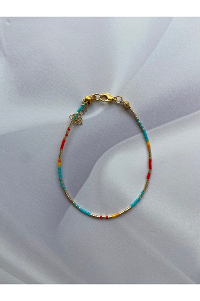 Burçin Örbük Accessory Renkli Miyuki Boncuk Halhal