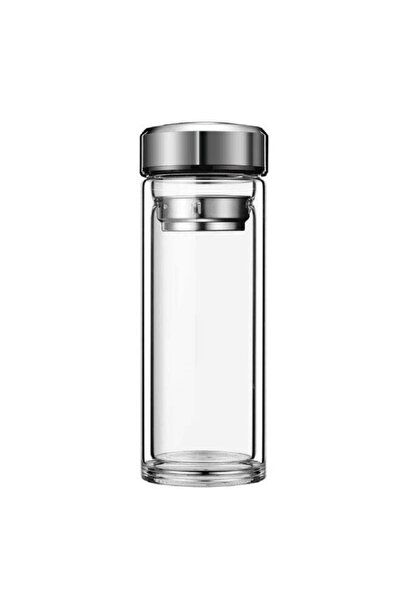 Generic Glass Water Bottle 350ML with Tea Infuser & Non-Slip Holster – Leak P...