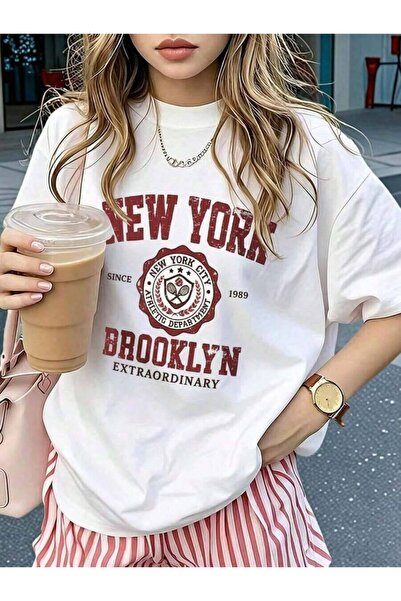 9TAY تي شيرت صيفي جديد غير رسمي بطباعة شعار وياقة مستديرة وأكمام قصيرة، ملابس...