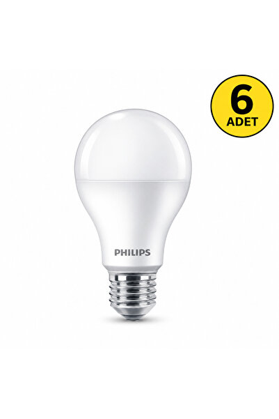 Philips 13W - 100W MyCare LEDBulb Led Ampul E27 6500K 6 Adet