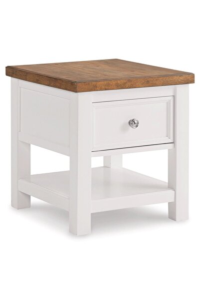 Ashley Furniture طاولة جانبية مستطيلة الشكل