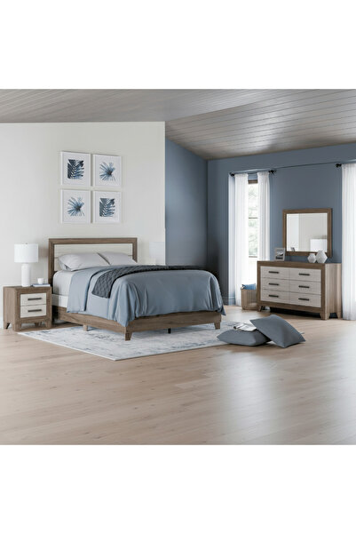 Ashley Furniture غرفة نوم شارناري كينج بانل