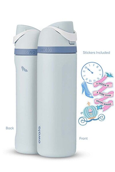 owala Disney Princess 24 oz FreeSip Insulated Stainless Steel Water Bottle wi...