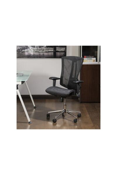 Midas Furniture كرسي مكتب كيروين متوسط الارتفاع الظهرية