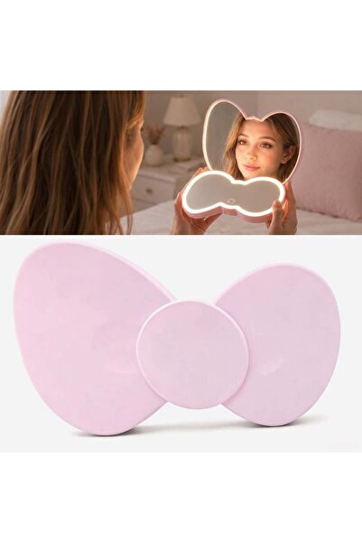 SHOPIENS Oglindă dublă cu iluminare tip fundă 15 x 9 x 2.5 cm