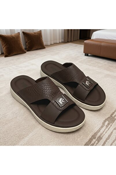 Lucky Steps Manfinity Men Wide Fit Cushioned Slides, Black, Khaki, Brown Non-...