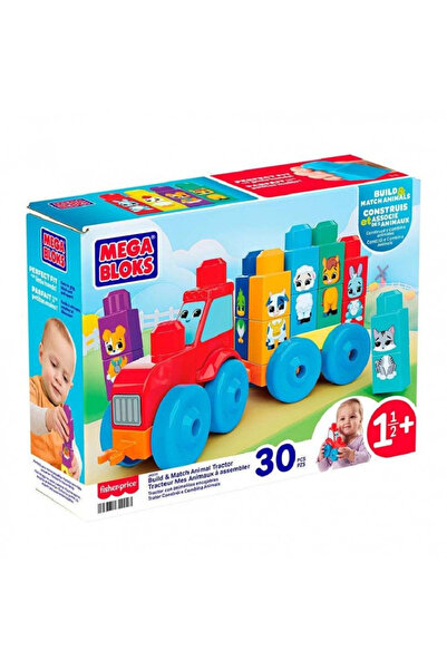 mattel Μέγκα Μπλοκς Πρώτοι Κατασκευαστές Τρακτέρ με Ζώα