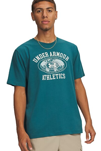 Under Armour Ανδρικό καθημερινό μπλουζάκι Ua M 60/40S Armor Globe Ss, πράσινο