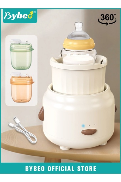 BYBEO Baby Milk Bottle Shaker with 2PCS Formula Dispensers, Automatic Baby Fo...