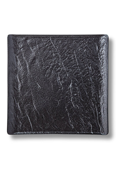 WILMAX ENGLAND Farfurie desert Slatestone WILMAX, porțelan, Negru, pătrată, 1...