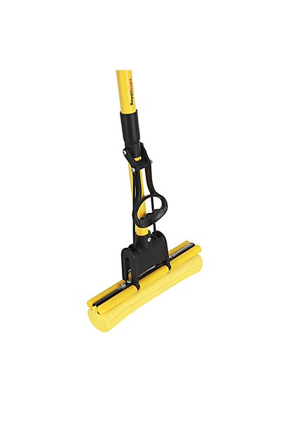 ROYALFORD ممسحة أرضية PVA طراز RF12253، مقبض حديدي 120 سم، ممسحة عصرية للأرضيات الصلبة