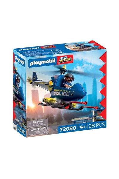 Playmobil Ελικόπτερο Αστυνομίας Δράσης Πόλης