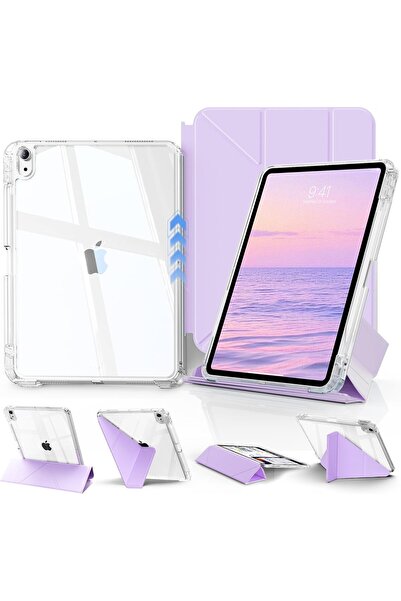 Fogy Apple iPad Air 13 2025 M3 Nesil İle Uyumlu Kılıf Magnetik Kalem Şarj Böl...
