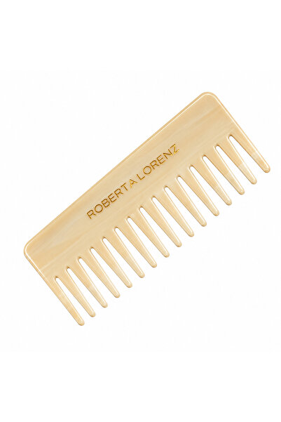 Roberta Lorenz Pearlescent Wide-Tooth Comb/ Portable/ 15 cm Acetate Material