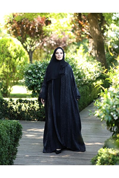 Zayel Nour Glamour İpek Kupra Abaya