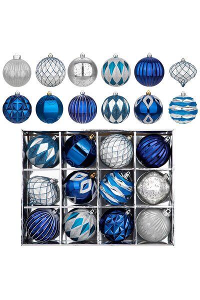 OEM Globuri de Crăciun Set de decorațiuni de Crăciun, 12 bucăți, Incasabile, ...