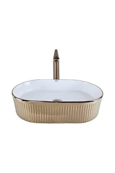 Pure Concept Stripo Tezgah Üstü Çanak Lavabo Rose Gold