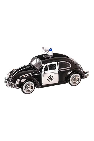 Motor Max Sigilat- Volkswagen Beetle Poletie 1966 Alb cu Negru- Scara 1:24-