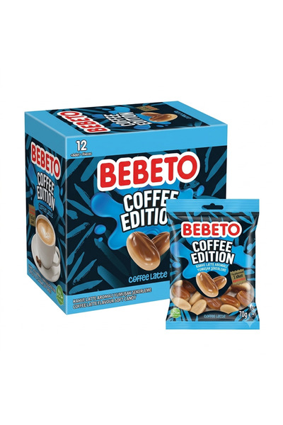 BEBETO Jelibon Kahve Latte Aromalı Yumşak Şeker 70 g 12 adet
