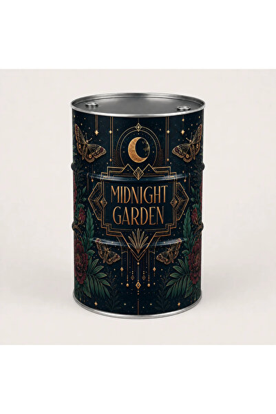 Generic Brand Masă tip butoi personalizată CISKO Midnight Garden – Art Deco B...