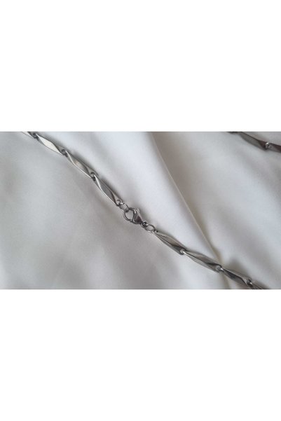 asd accessory Trend Cube Triangle Melon (Singapore) Model Women'S/Men's Steel Necklace/ 65cm