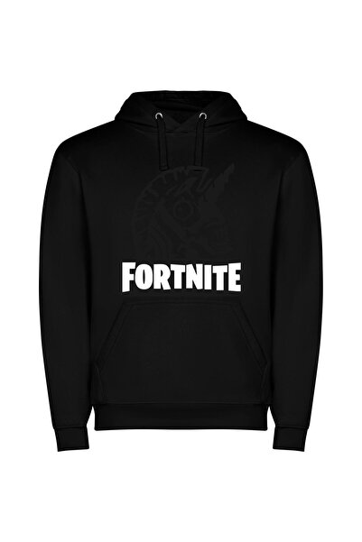 iLovePrints Fortnite Noir Φούτερ με κουκούλα σε χρώμα Μαύρο