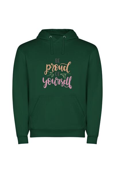 iLovePrints Proudly Inspire Breathtakingly Beautiful Φούτερ με κουκούλα σε χρ...