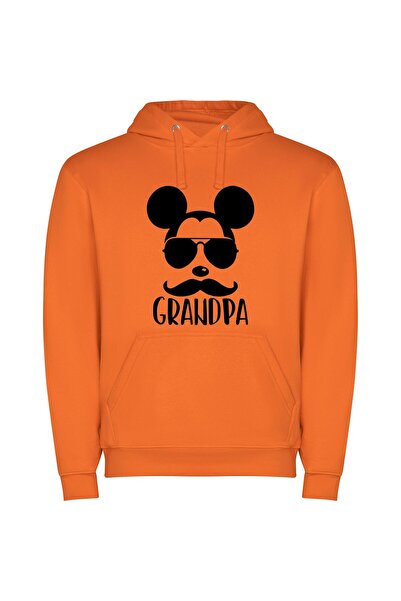 iLovePrints Walt's Chic Mickey Persona Φούτερ με κουκούλα σε χρώμα Πορτοκαλί