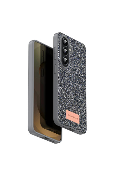 FA AKSESUAR Onegif Samsung Galaxy A17 5g Bright Simli Kapak - Gümüş