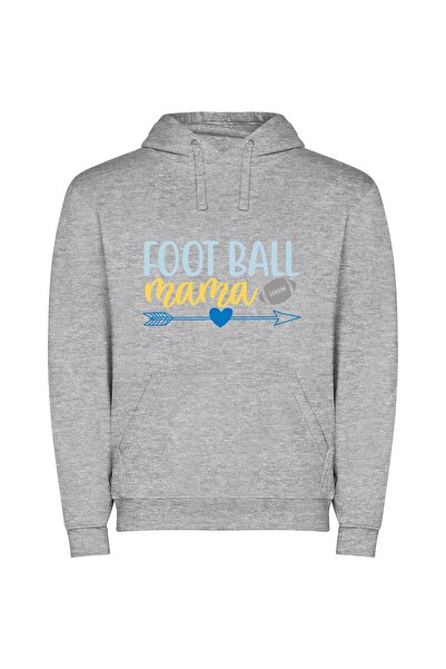 iLovePrints Mama's Superbowl Winning Shot Φούτερ με κουκούλα σε χρώμα Γκρι