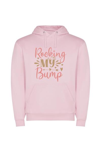 iLovePrints Bumpin' in Style Φούτερ με κουκούλα σε χρώμα Ροζ
