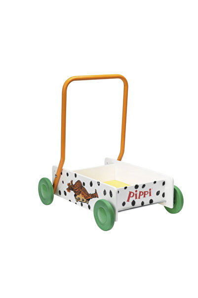 Pippi MICKI Premergător din lemn, jucărie de împins Longstocking, pentru învă...