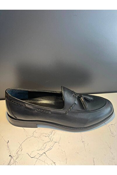VEYİS USTA College Shoes with Tassels on the Front, Genuine Leather