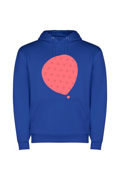 iLovePrints Angry Polka Dot Drama Φούτερ με κουκούλα σε χρώμα Μπλε