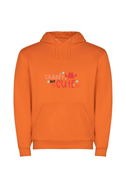iLovePrints Crabcore Cutie Collection Φούτερ με κουκούλα σε χρώμα Πορτοκαλί