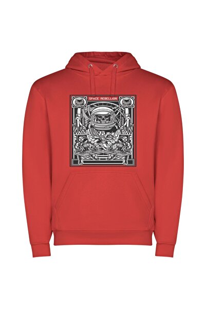 iLovePrints Space Suit Skeletor: Cosmic Portrait Φούτερ με κουκούλα σε χρώμα ...