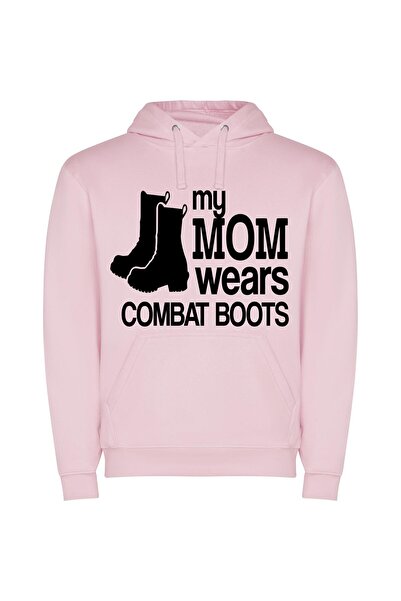 iLovePrints In Combat's Fashion Parade Φούτερ με κουκούλα σε χρώμα Ροζ
