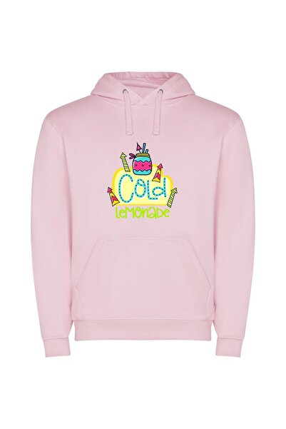 iLovePrints Delicious Frozen Delights Φούτερ με κουκούλα σε χρώμα Ροζ