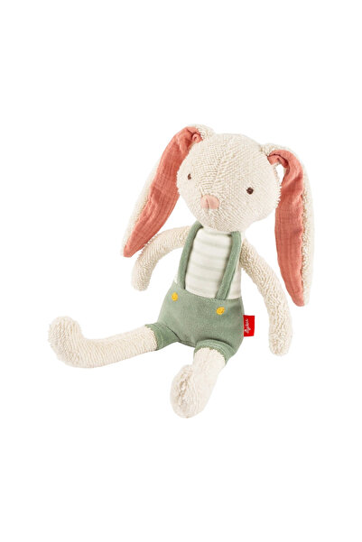 Sigikid Primul iepuraș de pluș cu pantaloni scurți verzi, 34 cm, pentru copii