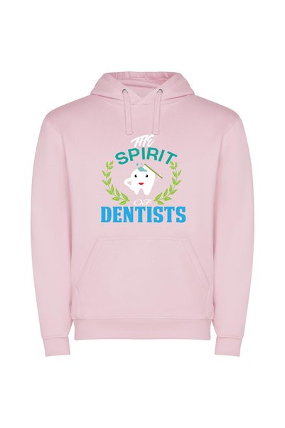 iLovePrints Vibrant Dental Spirits Φούτερ με κουκούλα σε χρώμα Ροζ